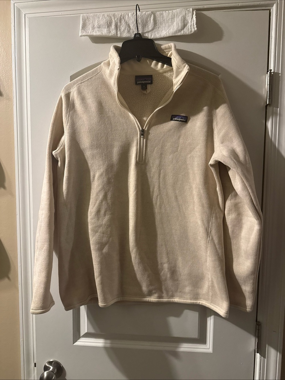 Patagonia Women’s Cream Quarter Zip Better Sweater CLarge